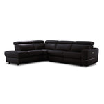 Bianca 3-Piece Power Sectional with Left Facing Chaise - Chocolate