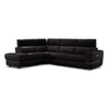 Bianca 3-Piece Power Sectional with Left Facing Chaise - Chocolate