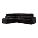 Bianca 3-Piece Power Sectional with Left Facing Chaise - Chocolate