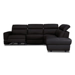 Bianca 3-Piece Power Sectional with Right Facing Chaise - Chocolate