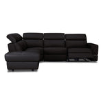 Bianca 3-Piece Power Sectional with Left Facing Chaise - Chocolate