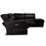 Bianca 3-Piece Power Sectional with Right Facing Chaise - Chocolate
