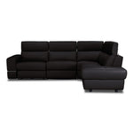 Bianca 3-Piece Power Sectional with Right Facing Chaise - Chocolate