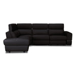 Bianca 3-Piece Power Sectional with Left Facing Chaise - Chocolate