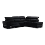 Bianca 3-Piece Power Sectional with Right Facing Chaise - Black