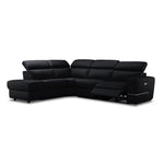 Bianca 3-Piece Power Sectional with Left Facing Chaise - Black
