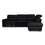 Bianca 3-Piece Power Sectional with Right Facing Chaise - Black