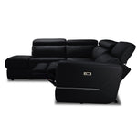 Bianca 3-Piece Power Sectional with Left Facing Chaise - Black