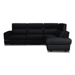 Bianca 3-Piece Power Sectional with Right Facing Chaise - Black