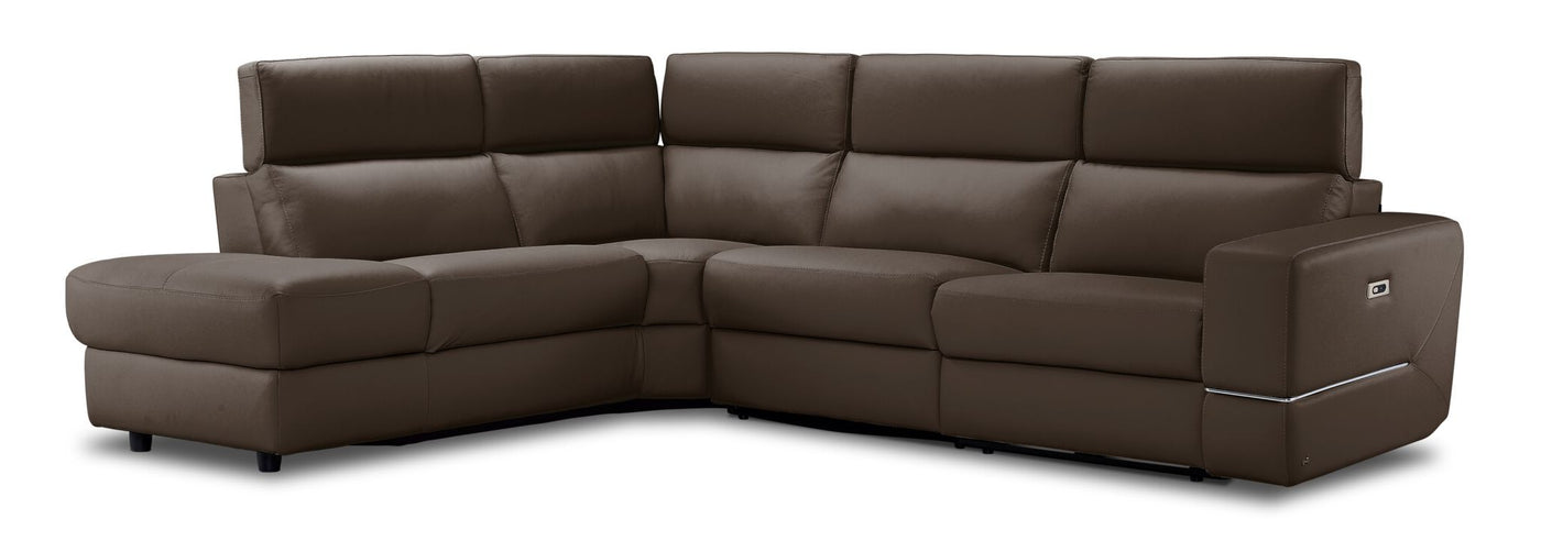 Bianca 3-Piece Power Sectional with Left Facing Chaise - Taupe