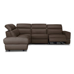 Bianca 3-Piece Power Sectional with Left Facing Chaise - Taupe