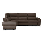 Bianca 3-Piece Power Sectional with Left Facing Chaise - Taupe