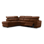 Bianca 3-Piece Power Sectional with Left Facing Chaise - Cognac