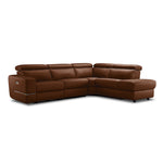 Bianca 3-Piece Power Sectional with Right Facing Chaise - Cognac
