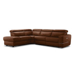 Bianca 3-Piece Power Sectional with Left Facing Chaise - Cognac