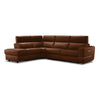 Bianca 3-Piece Power Sectional with Left Facing Chaise - Cognac