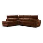 Bianca 3-Piece Power Sectional with Left Facing Chaise - Cognac
