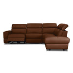 Bianca 3-Piece Power Sectional with Right Facing Chaise - Cognac