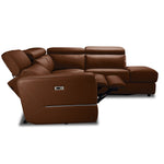 Bianca 3-Piece Power Sectional with Right Facing Chaise - Cognac