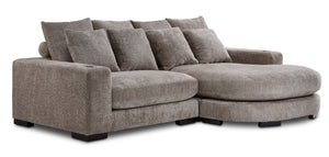 Blake 2-Piece Reversible Sofa Chaise - Grey