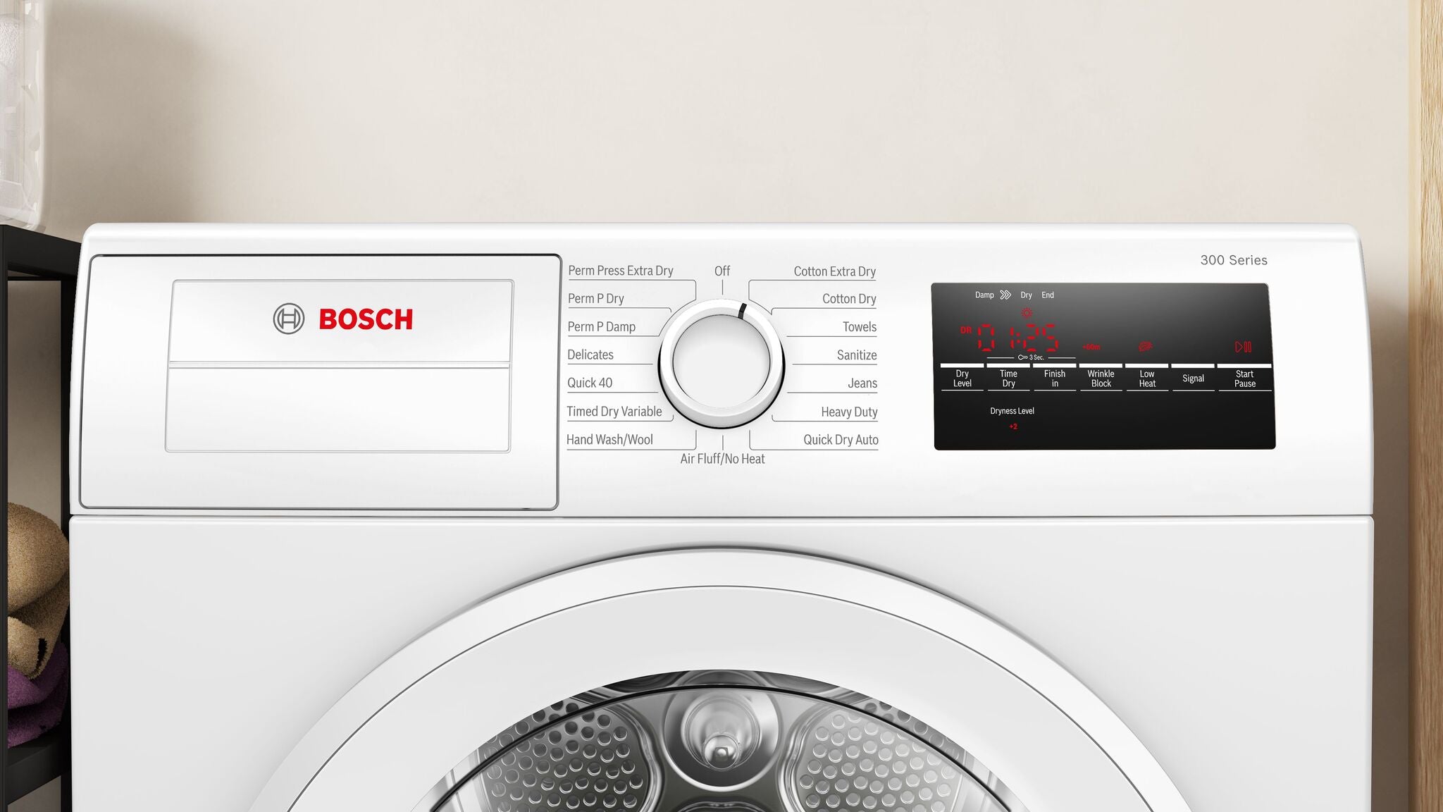Bosch White Electric Compact 300 Series Dryer (4 Cu.Ft.) - WPA12100UC