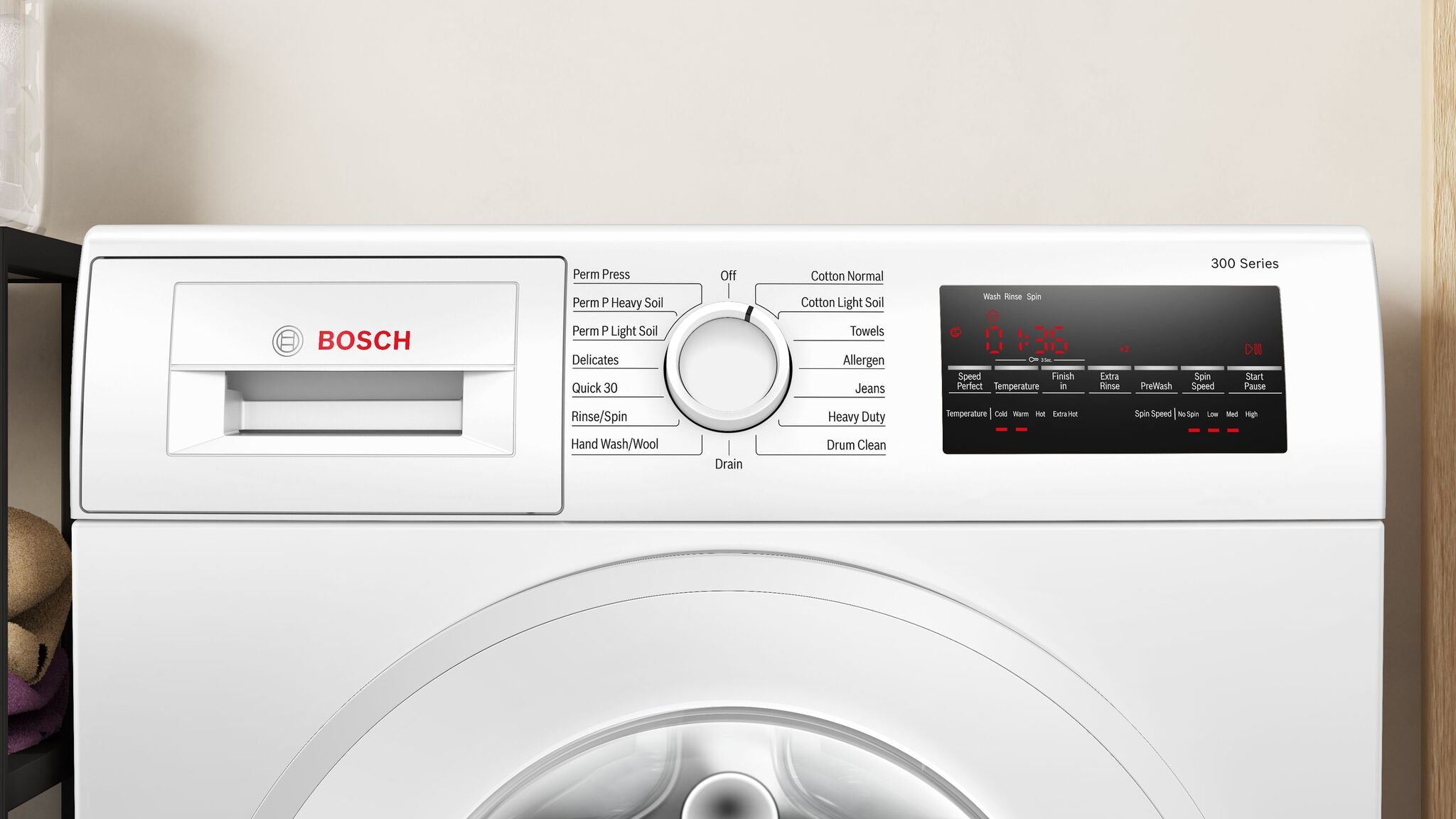 Bosch White Compact Front-Load 300 Series Washer (2.2 Cu.Ft.) - WGA14400UC