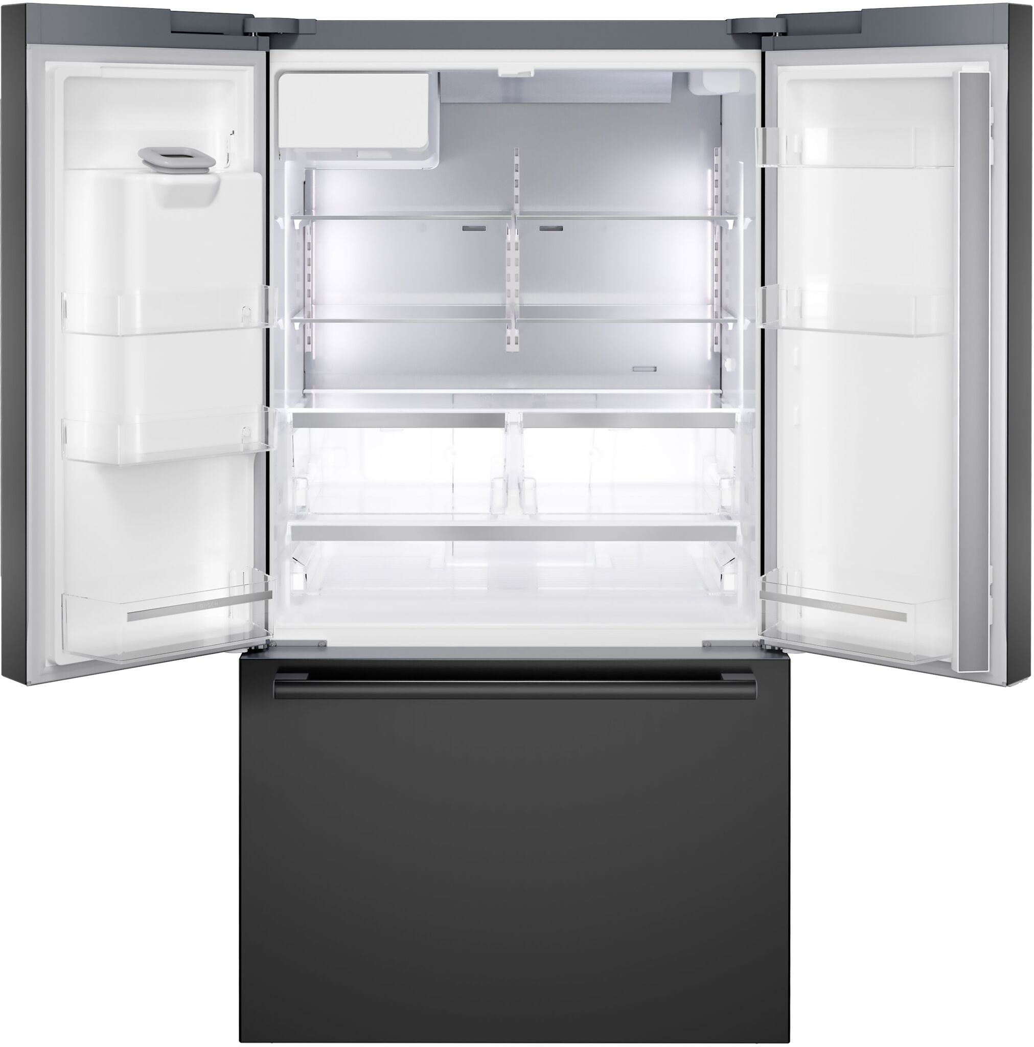 Bosch 500 Series 36" 21.6 Cu. Ft. Black Stainless French Door Refrigerator - B36CD52SNB