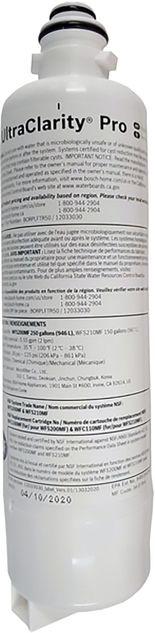 Bosch UltraClarity Pro Water Filter - BORPLFTR55