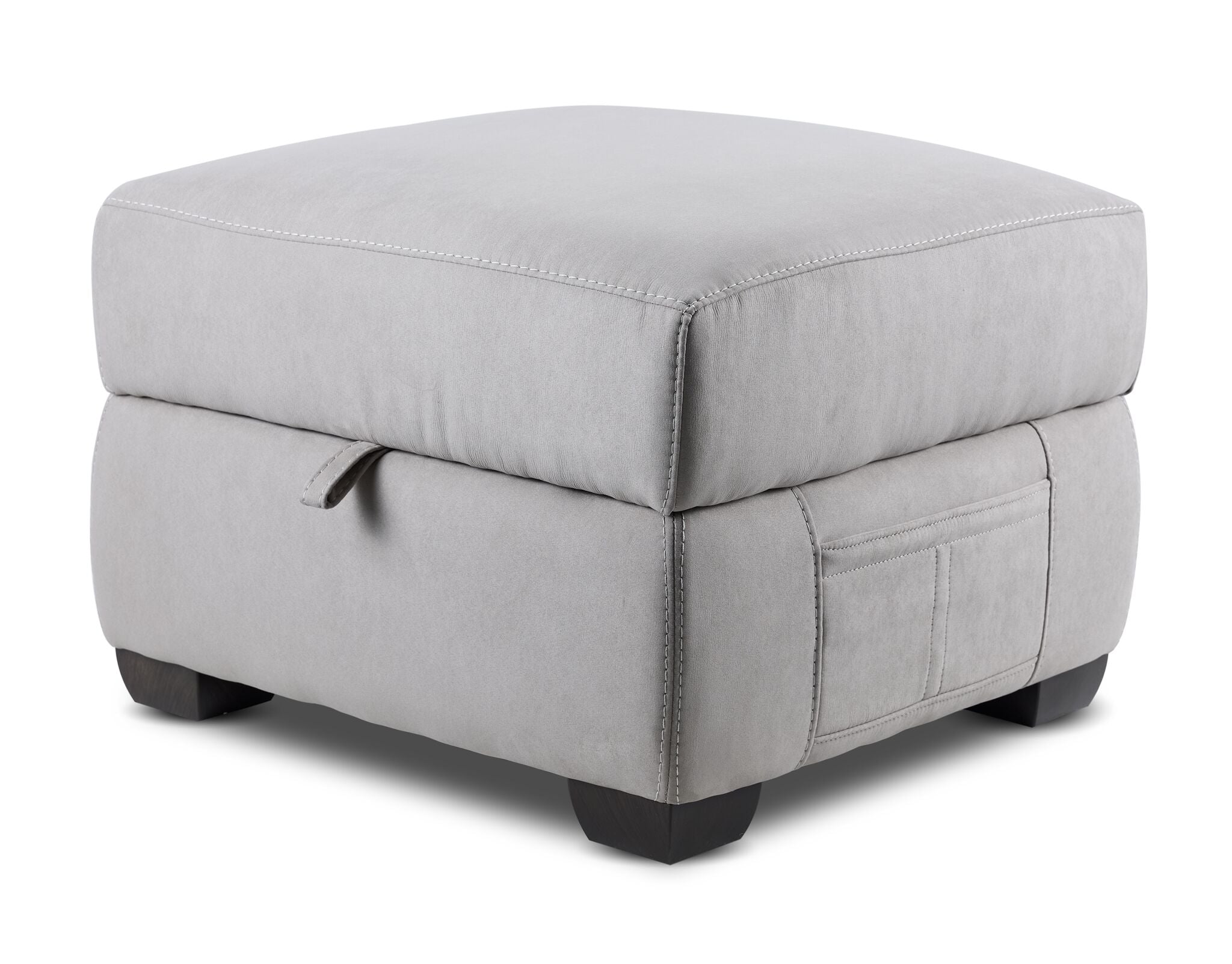 Brody Ottoman - Silver Grey