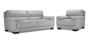 Brody Sofa and Chair Set - Silver Grey