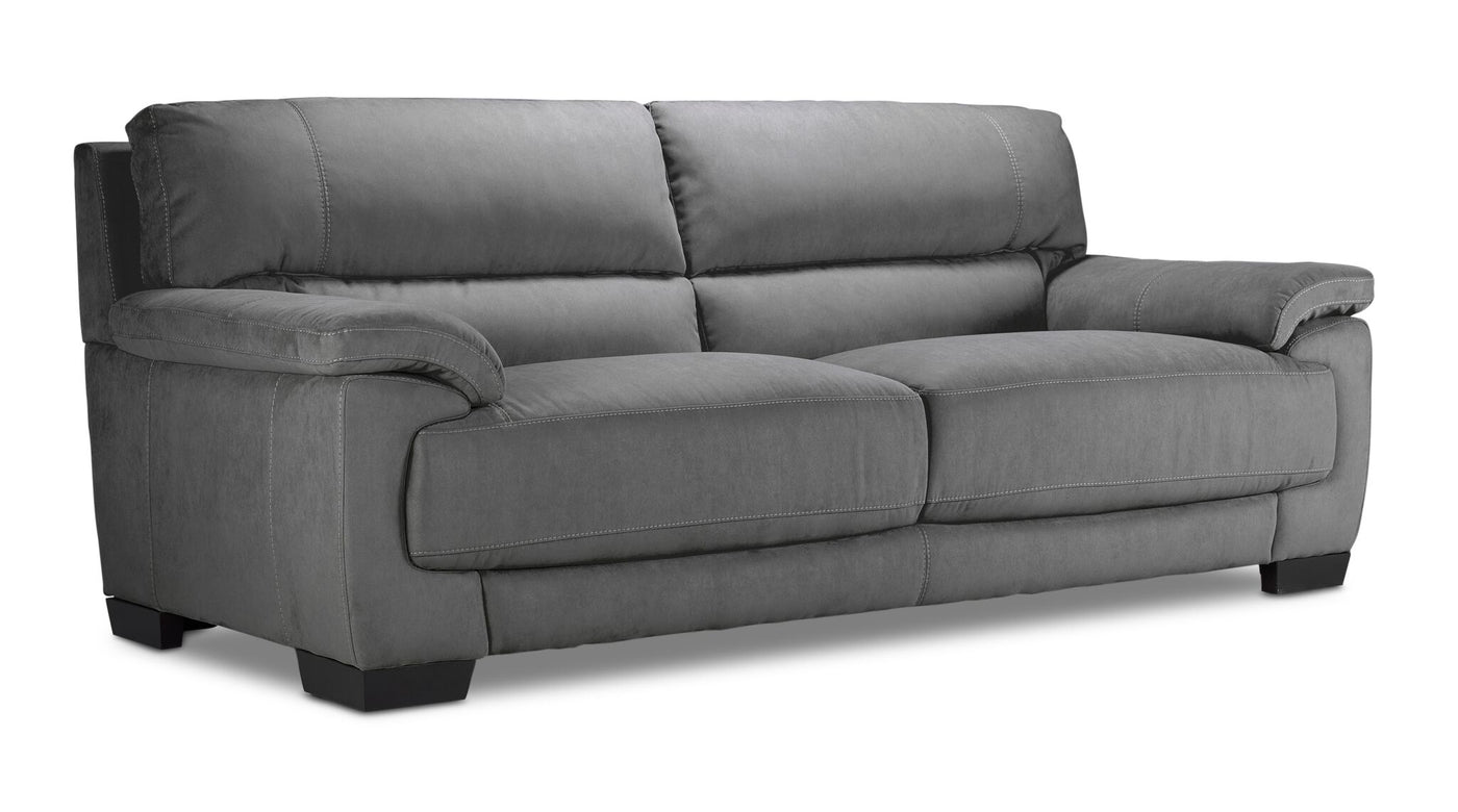 Brody Sofa and Loveseat Set - Dark Grey