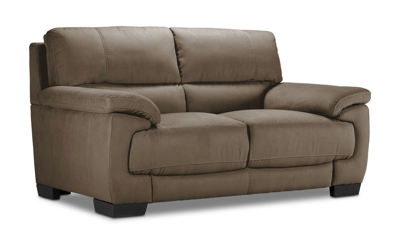 Brody Sofa and Loveseat Set - Taupe