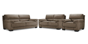 Brody Sofa, Loveseat and Chair Set - Taupe