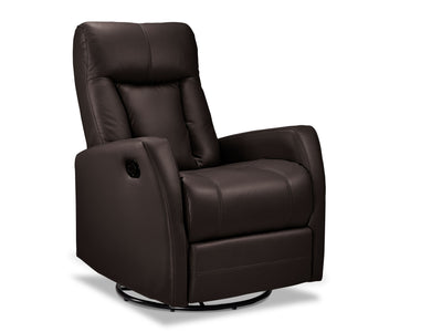 Bronco Swivel Glider Recliner - Dark Brown
