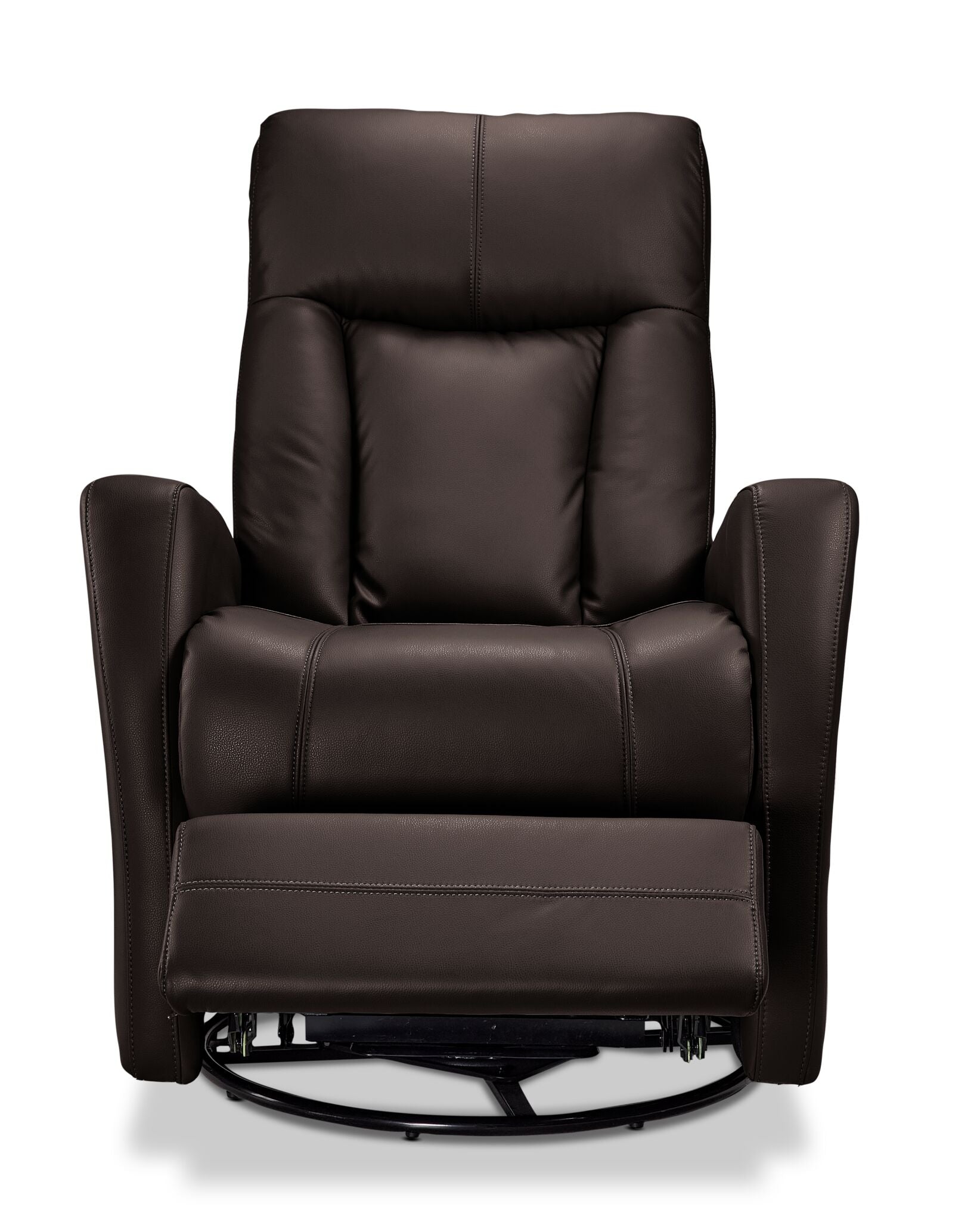 Bronco Swivel Glider Recliner - Dark Brown