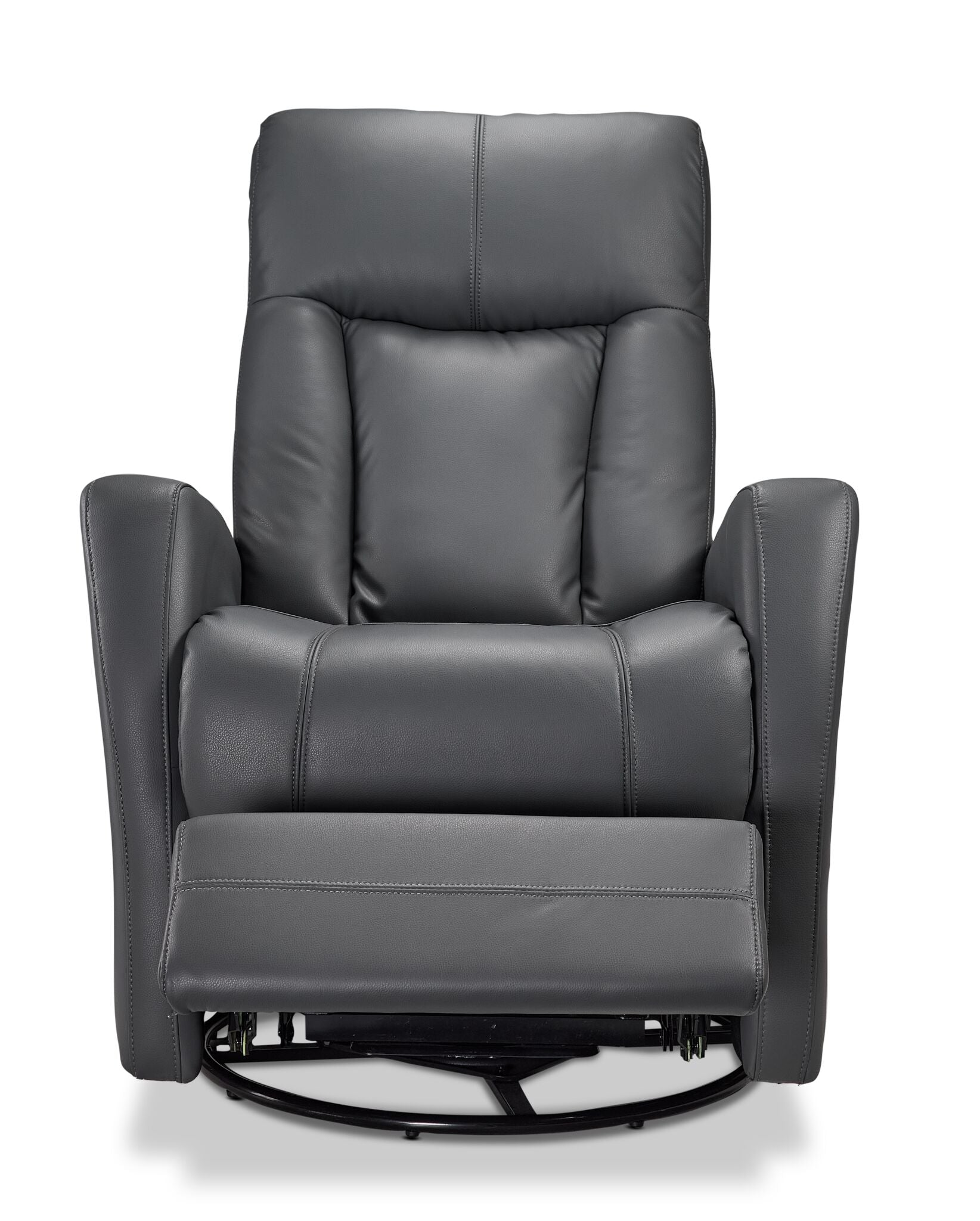 Bronco Swivel Glider Recliner - Dark Grey