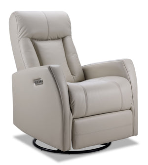 Bronco Swivel Glider Power Recliner - Taupe