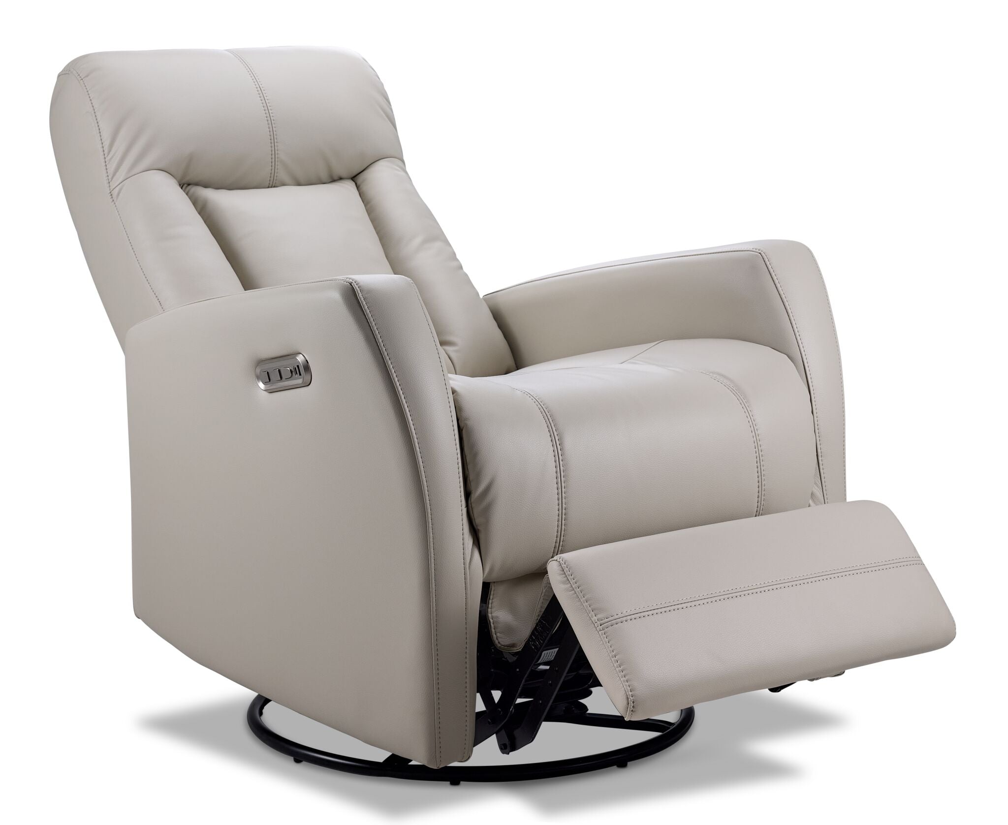Bronco Swivel Glider Power Recliner - Taupe