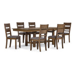 Brook Bay 7 Piece Extendable Dining Set - Sand, Brown