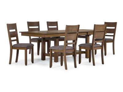 Brook Bay 7 Piece Extendable Dining Set - Sand, Brown