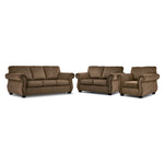 Brooklyn Sofa, Loveseat and Chair Set - Taupe