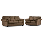 Brooklyn Sofa and Loveseat Set - Taupe