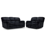 Burma Reclining Sofa and Loveseat Set - Graphite