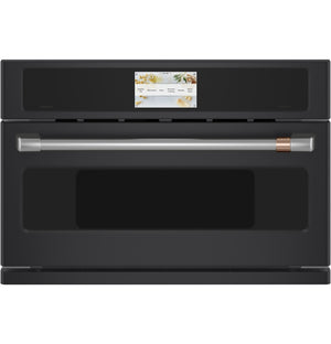 Café Matte Black 30'' Smart Five-in-One Wall Oven with 120V Advantium® Technology - CSB913P3VD1