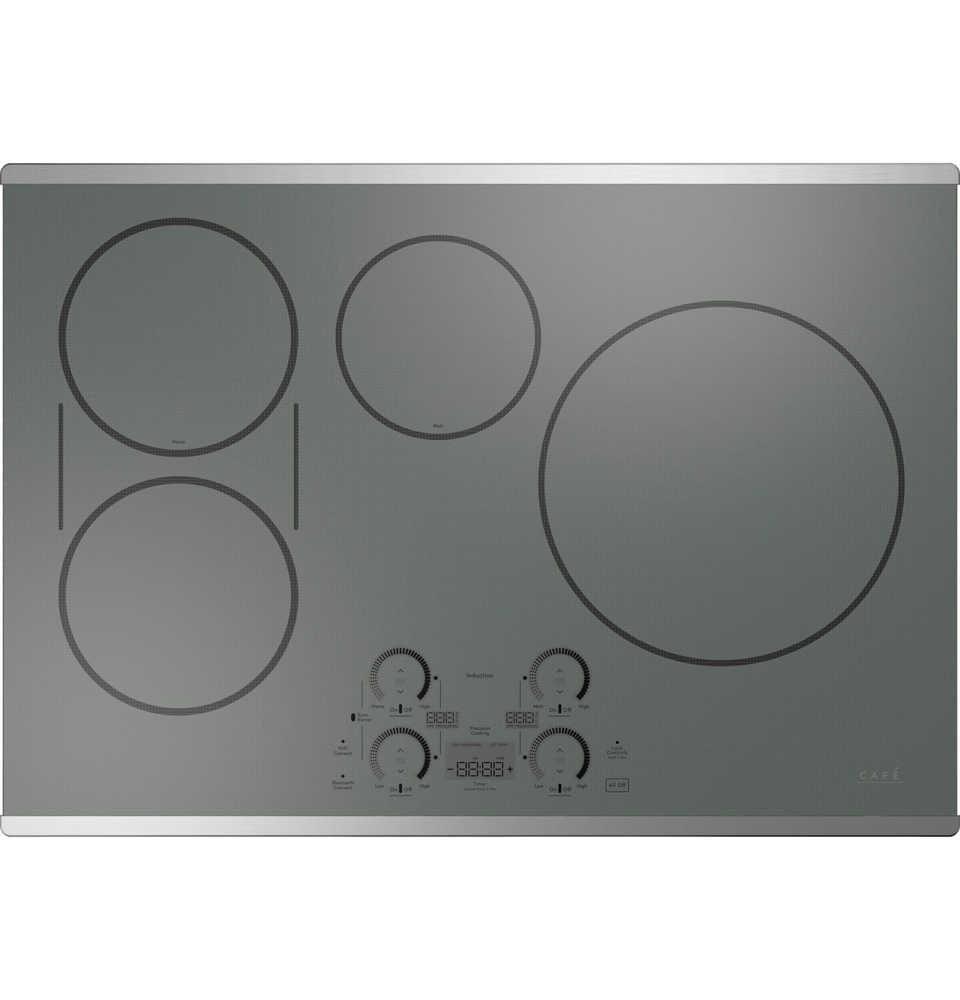 Café Stainless Steel 30" Built-in Touch Control Induction Cooktop - CHP90302TSS