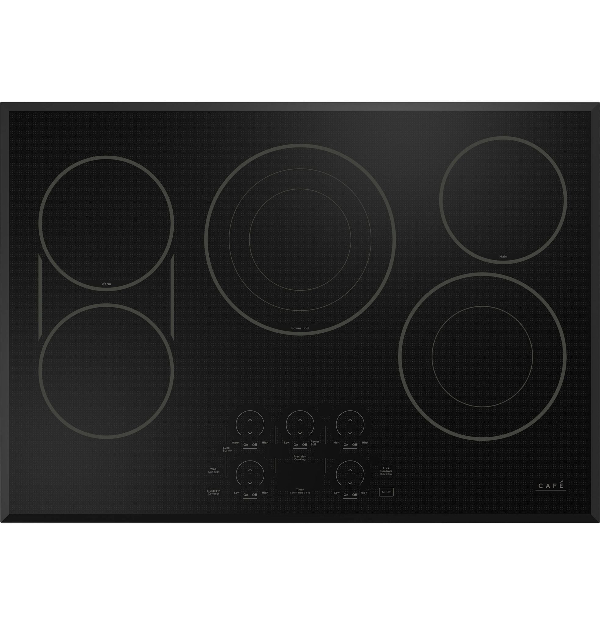 Café Black 30" Touch-Control Electric Cooktop - CEP90301TBB