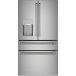 Café 35.75" 22.3 Cu. Ft. Stainless Steel Smart Counter-Depth 4-Door French Door Refrigerator - CXE22DP2PS1
