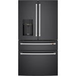 Café 35.75" 22.3 Cu. Ft. Matte Black Smart Counter-Depth 4-Door French Door Refrigerator - CXE22DP3PD1