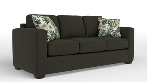 Caleb Queen Sofa Bed with Innerspring Mattress - Lido Green
