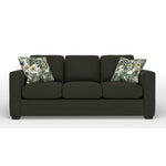 Caleb Queen Sofa Bed with Innerspring Mattress - Lido Green